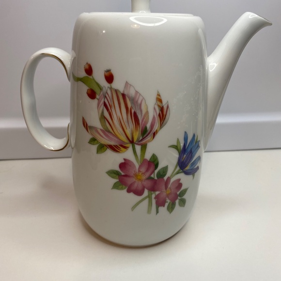 Vintage ROYAL WORCESTER Fine Porcelain PERSHORE 5 Cup Teapot Very Rare - Picture 5 of 12